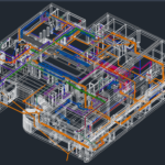 Modelowanie sieci inżynieryjnych na piętrze, projektowanie układu instalacji wodociągowej, elektrycznej i wentylacyjnej